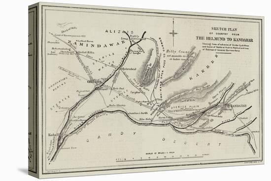 Sketch Plan of Country from the Helmund to Kandahar-null-Premier Image Canvas