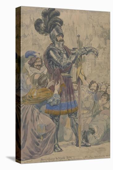 Sketch to Illustrate the Passions: Pride, C.1853-55 (W/C, Pen and Graphite on Paper)-Richard Dadd-Premier Image Canvas