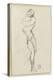 Sketchbook: Study of Man Standing for Darius Fleeing-Gustave Moreau-Premier Image Canvas