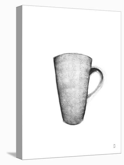 Sketched Cup - Quiet-Manny Woodard-Stretched Canvas
