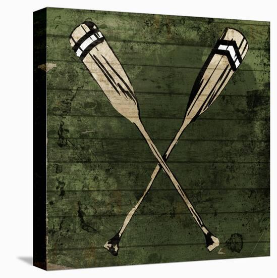 Sketched Oars-OnRei-Stretched Canvas