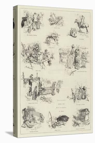 Sketches Among the Hop-Pickers in Kent-Frederick Henry Townsend-Premier Image Canvas