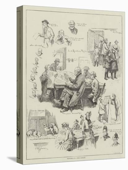 Sketches at a Free Library-William Henry Charles Groome-Premier Image Canvas