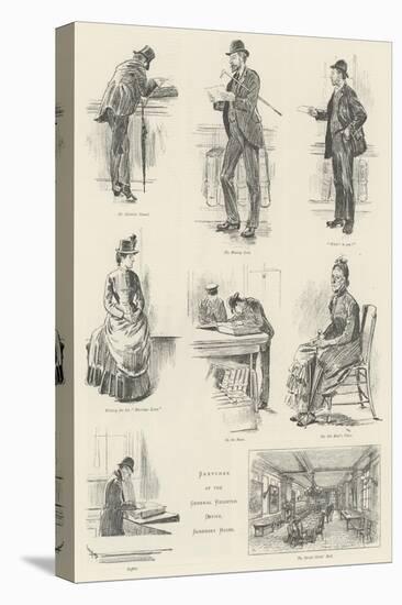 Sketches at the General Register Office, Somerset House-William Douglas Almond-Premier Image Canvas