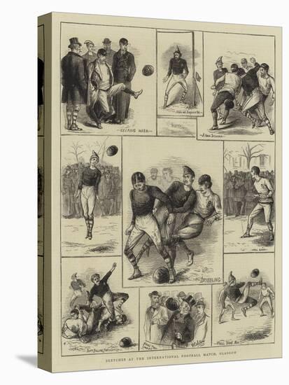 Sketches at the International Football Match, Glasgow-William Ralston-Premier Image Canvas