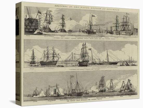 Sketches at the Naval Review at Spithead-William Edward Atkins-Premier Image Canvas