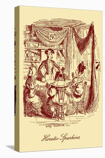 'Sketches by Boz' by Charles Dickens-George Cruikshank-Premier Image Canvas