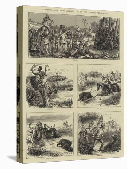 Sketches from India, Hog-Hunting in the Bombay Presidency-William Ralston-Premier Image Canvas