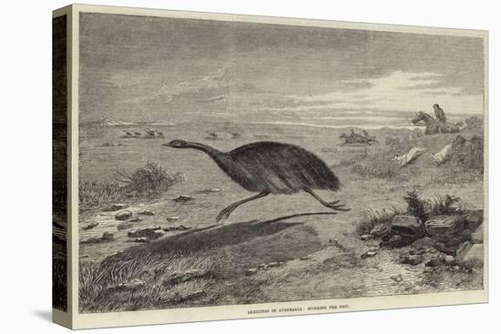 Sketches in Australia, Hunting the Emu-null-Premier Image Canvas