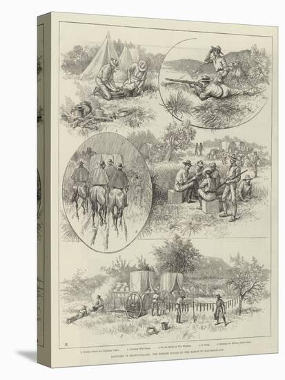 Sketches in Bechuanaland, the Border Police on the March to Matabeleland-null-Premier Image Canvas