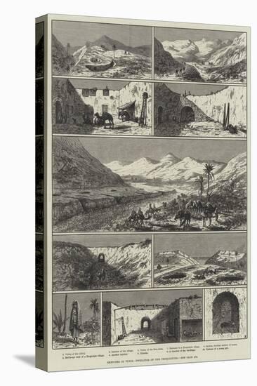 Sketches in Tunis, Dwellings of the Troglodytes-null-Premier Image Canvas