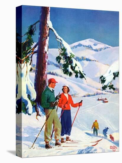 "Ski Break,"January 1, 1939-Charles Hargens-Premier Image Canvas