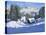 Ski Chalet, Samoens, Grand Massif, France, 2023 (Oil on Canvas)-Andrew Macara-Premier Image Canvas