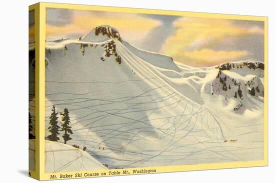 Ski Trails, Mt. Baker, Washington-null-Stretched Canvas