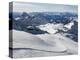 Skiers, Mountain Scenery in Cervinia Ski Resort, Cervinia, Valle D'Aosta, Italian Alps, Italy-Christian Kober-Premier Image Canvas