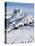 Skiers, Mountain Scenery in Cervinia Ski Resort, Cervinia, Valle D'Aosta, Italian Alps, Italy-Christian Kober-Premier Image Canvas