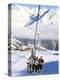 Skiers Riding Chairlift up to Slopes from Village of Solden, Tirol Alps, Tirol, Austria-Richard Nebesky-Premier Image Canvas