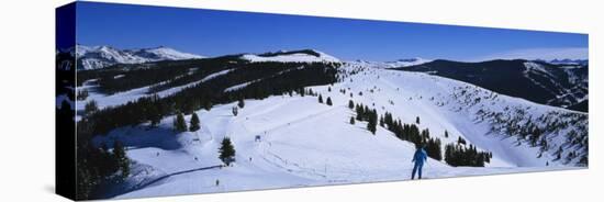 Skiers Skiing, Vail Ski Resort, Vail, Colorado, USA-null-Premier Image Canvas