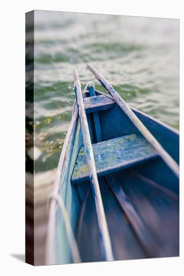 Skiff on the Dock in Wellfleet Harbor in Wellfleet, Massachusetts. Cape Cod-Jerry and Marcy Monkman-Premier Image Canvas