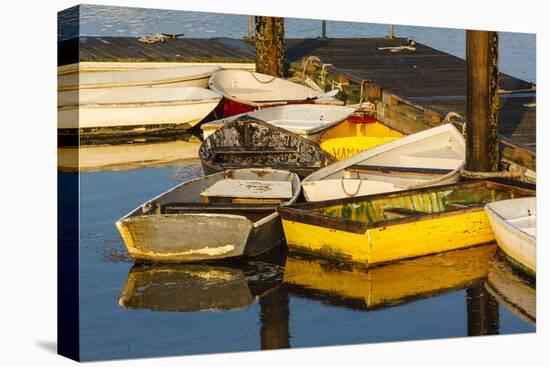 Skiffs at the Dock in Pamet Harbor in Truro, Massachusetts. Cape Cod-Jerry and Marcy Monkman-Premier Image Canvas