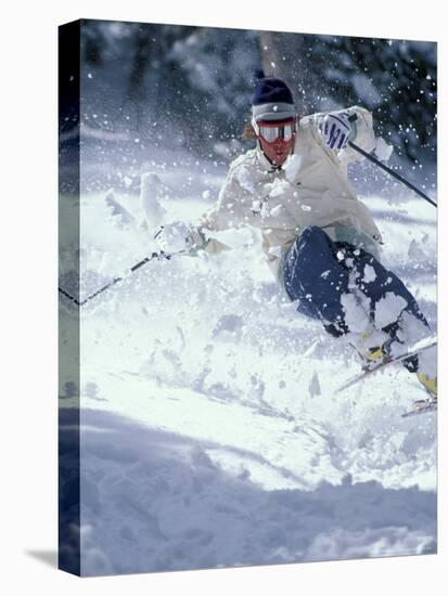 Skiing in Taos, New Mexico, USA-Lee Kopfler-Premier Image Canvas