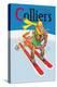 Skiing Monkeys-Lawson Wood-Stretched Canvas