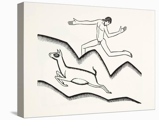 Skipping Upon the Mountains, 1925-Eric Gill-Premier Image Canvas