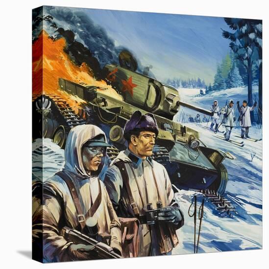 Skirmishes in the Snow-Gerry Wood-Premier Image Canvas