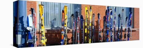 Skis at Vail, Colorado-null-Stretched Canvas