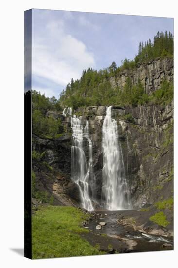 Skjervefossen Waterfall, Near Voss, Hordaland, Norway, Scandinavia, Europe-Gary Cook-Premier Image Canvas