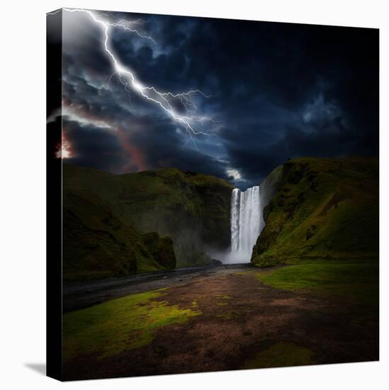 Skógafoss - Iceland-Philippe Sainte-Laudy-Premier Image Canvas