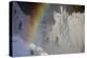 Skogafoss in Winter with Rainbow in Skoga, Iceland-Chuck Haney-Premier Image Canvas
