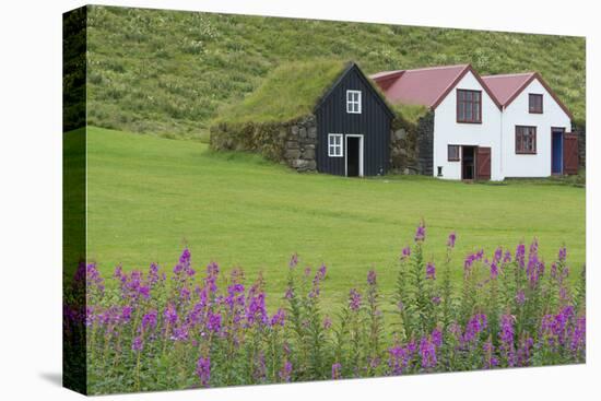 Skogasafn Turf Houses and Church in South Iceland-Bill Bachmann-Premier Image Canvas