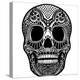 Skull Ornament-krasstin-Stretched Canvas