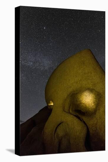 Skull Rock Lit Up at Night in Joshua Tree NP, California, USA-Chuck Haney-Premier Image Canvas