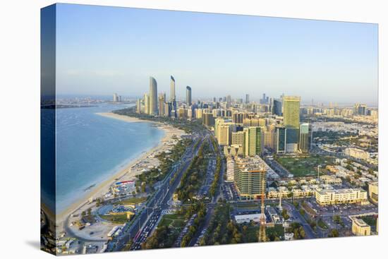 Skyline and Corniche, Al Markaziyah District, Abu Dhabi, United Arab Emirates, Middle East-Fraser Hall-Premier Image Canvas