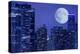 Skyline and Moon-duallogic-Premier Image Canvas