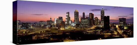 Skyline at Dusk, Cityscape, Skyline, City, Atlanta, Georgia, USA-null-Premier Image Canvas