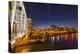 Skyline at Dusk over the Cumberland River in Nashville Tennessee-Chuck Haney-Premier Image Canvas