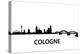 Skyline Cologne-unkreatives-Stretched Canvas