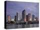 Skyline From Hillsborough Bay, Tampa, Florida, USA-Walter Bibikow-Premier Image Canvas