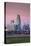 Skyline from the Missouri River at Dawn, Omaha, Nebraska, USA-Walter Bibikow-Premier Image Canvas