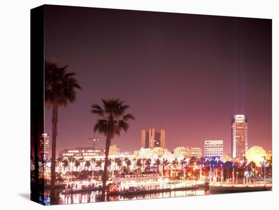 Skyline from the Park at Long Beach Harbor, Long Beach, California, USA-Brent Bergherm-Premier Image Canvas