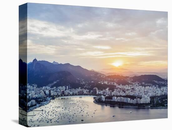 Skyline from the Sugarloaf Mountain at sunset, Rio de Janeiro, Brazil, South America-Karol Kozlowski-Premier Image Canvas