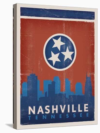 Skyline, Nashville, Tennessee-Anderson Design Group-Stretched Canvas
