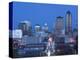 Skyline of Des Moines, Iowa, USA-Walter Bibikow-Premier Image Canvas