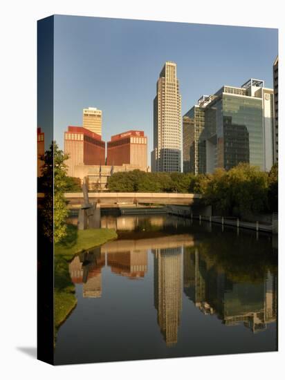 Skyline of Downtown, Omaha, Nebraska-Gayle Harper-Premier Image Canvas