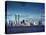 Skyline of Lower Manhattan before the 9/11 Terrorist Attacks-null-Stretched Canvas