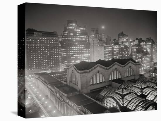 Skyline of Manhattan with Pennsylvania Station Area-Bettmann-Premier Image Canvas