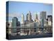 Skyline of New York City with East River, Manhattan and Brooklyn Bridge-Alan Schein-Premier Image Canvas